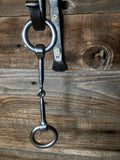 Small ring straight smooth snaffle