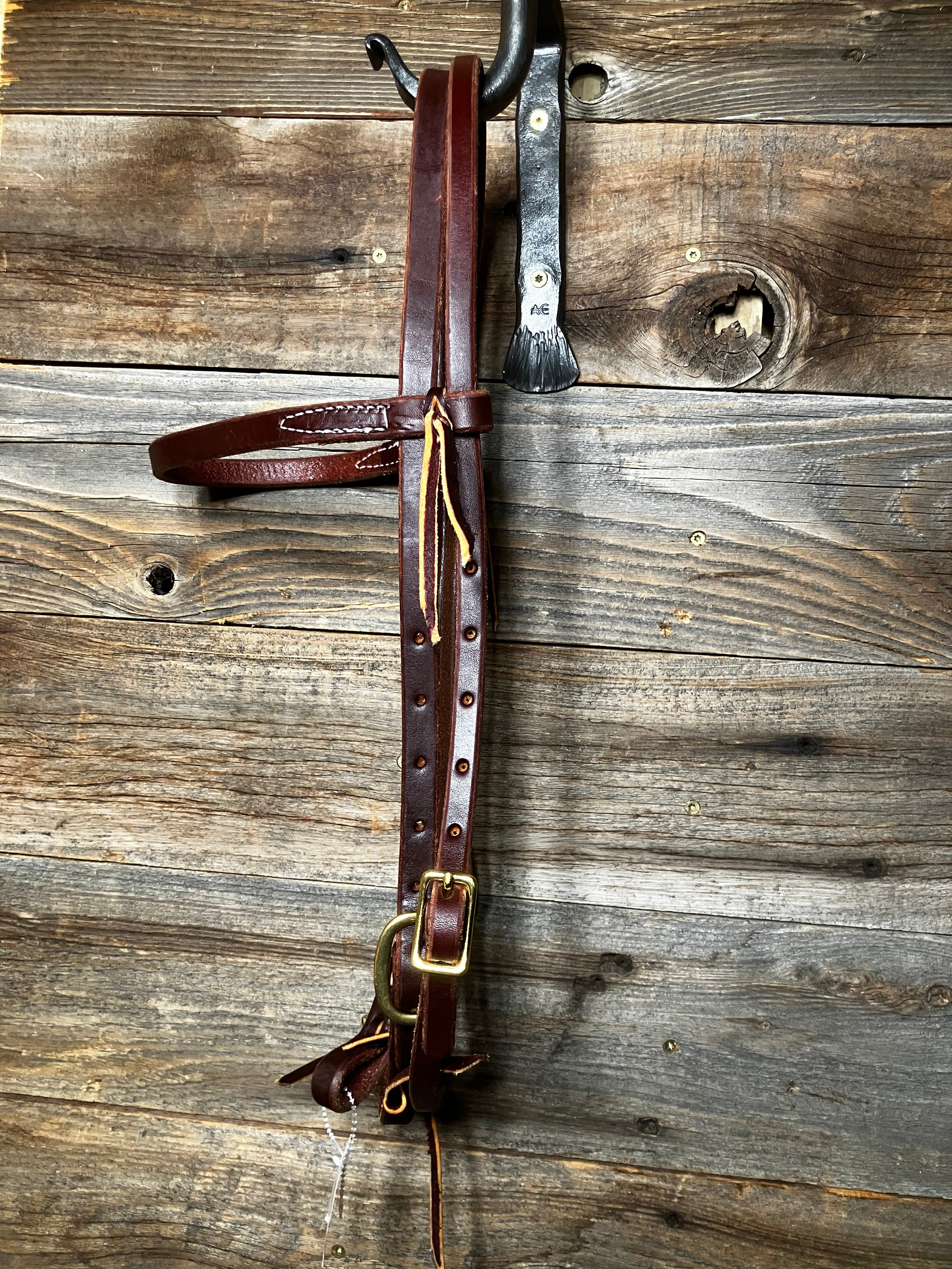 Brass buckle browband