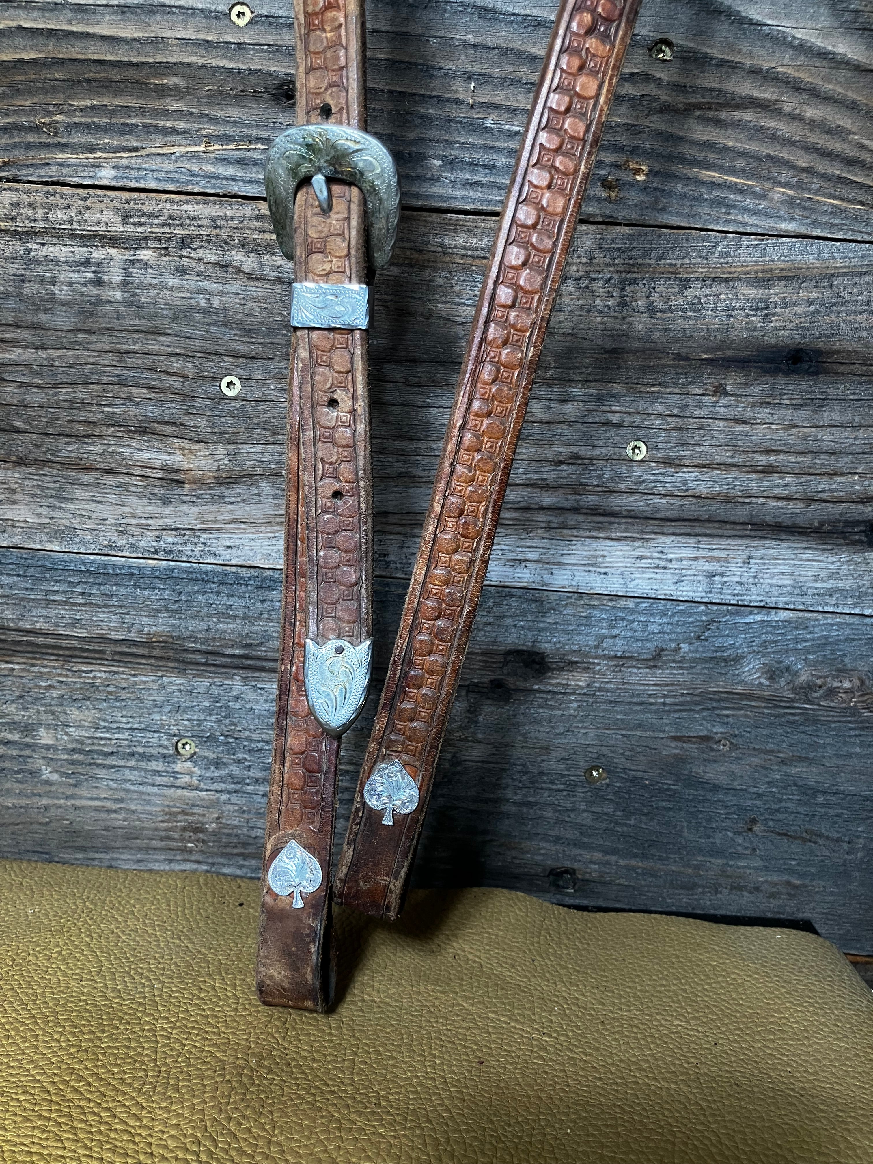 Silver mounted used headstall