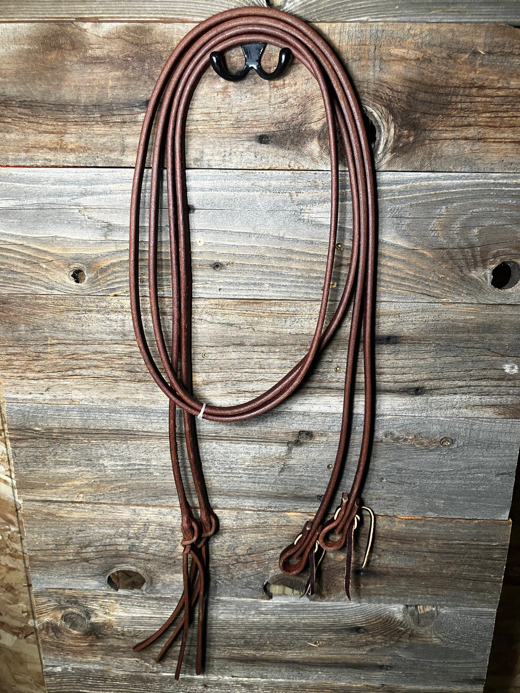5/8 heavy oil split reins w/ poppers