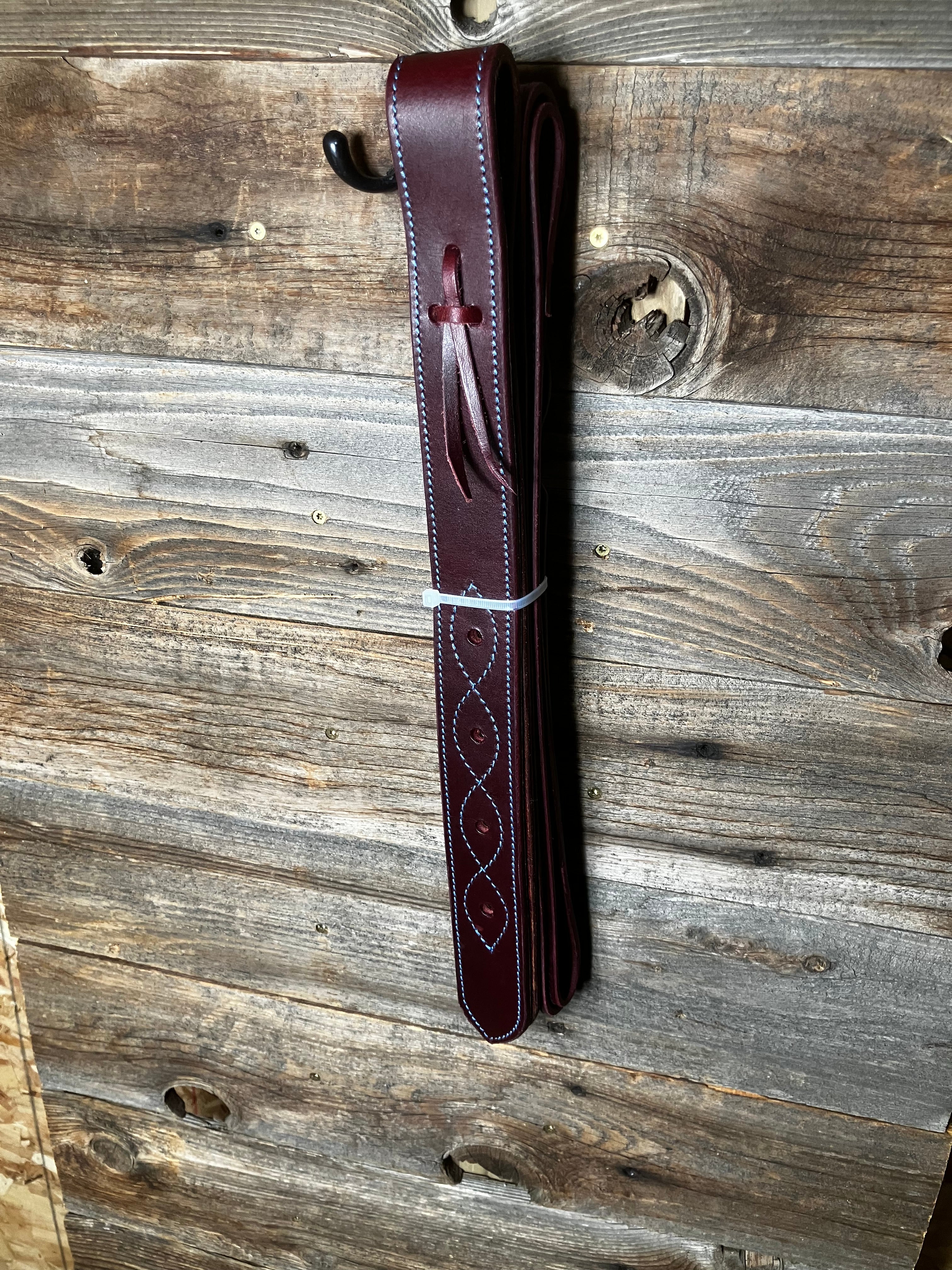 Turquoise stitched billet and latigo