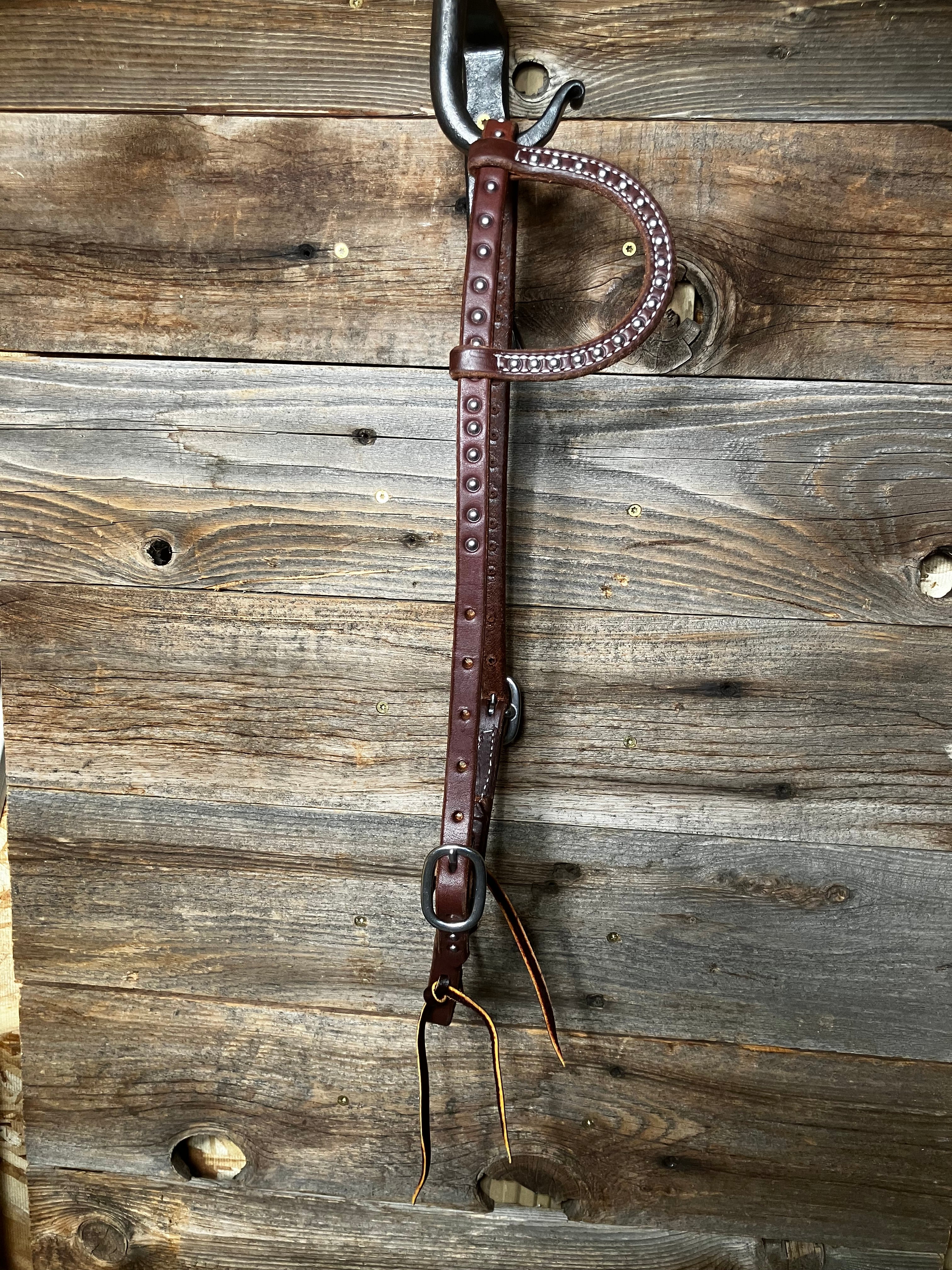 Dotted single ear headstall
