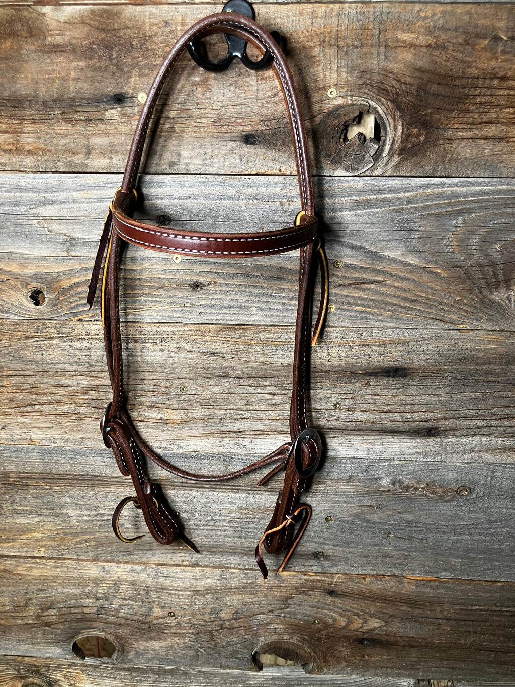 Stainless steel stitched browband