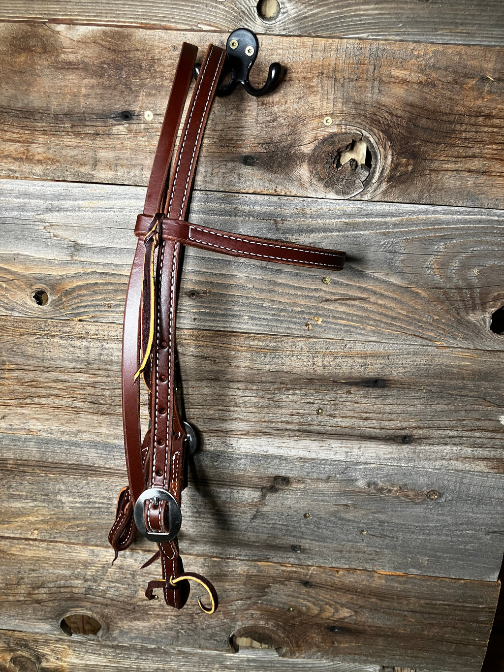 Stainless steel stitched browband