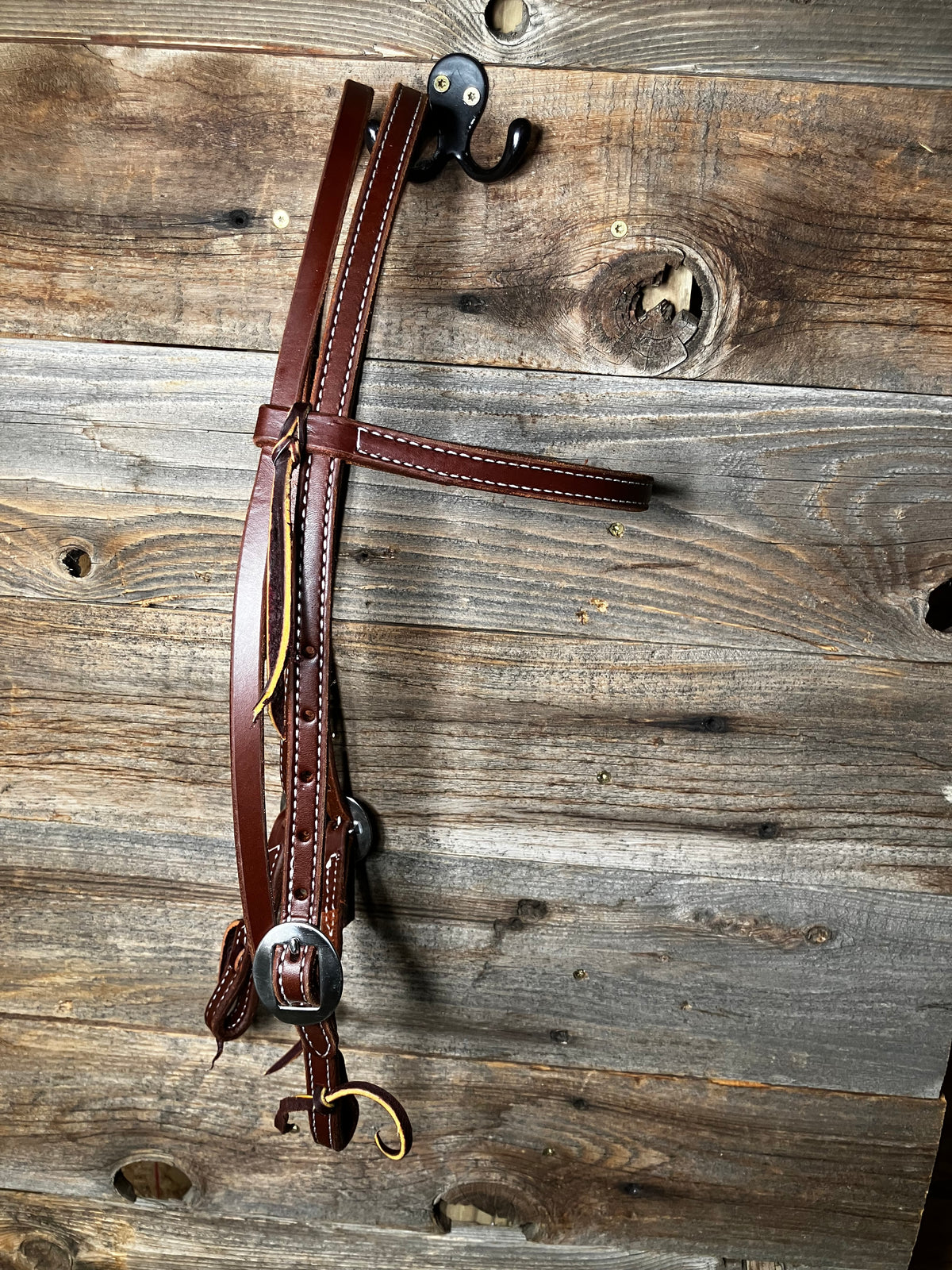 Stainless steel stitched browband