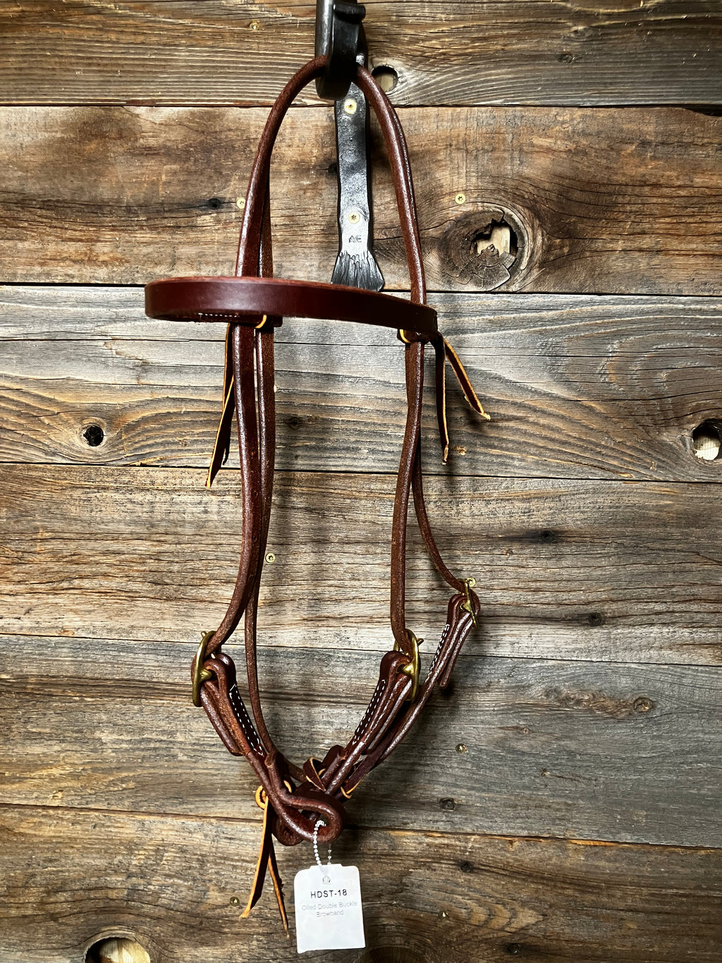 Brass buckle browband