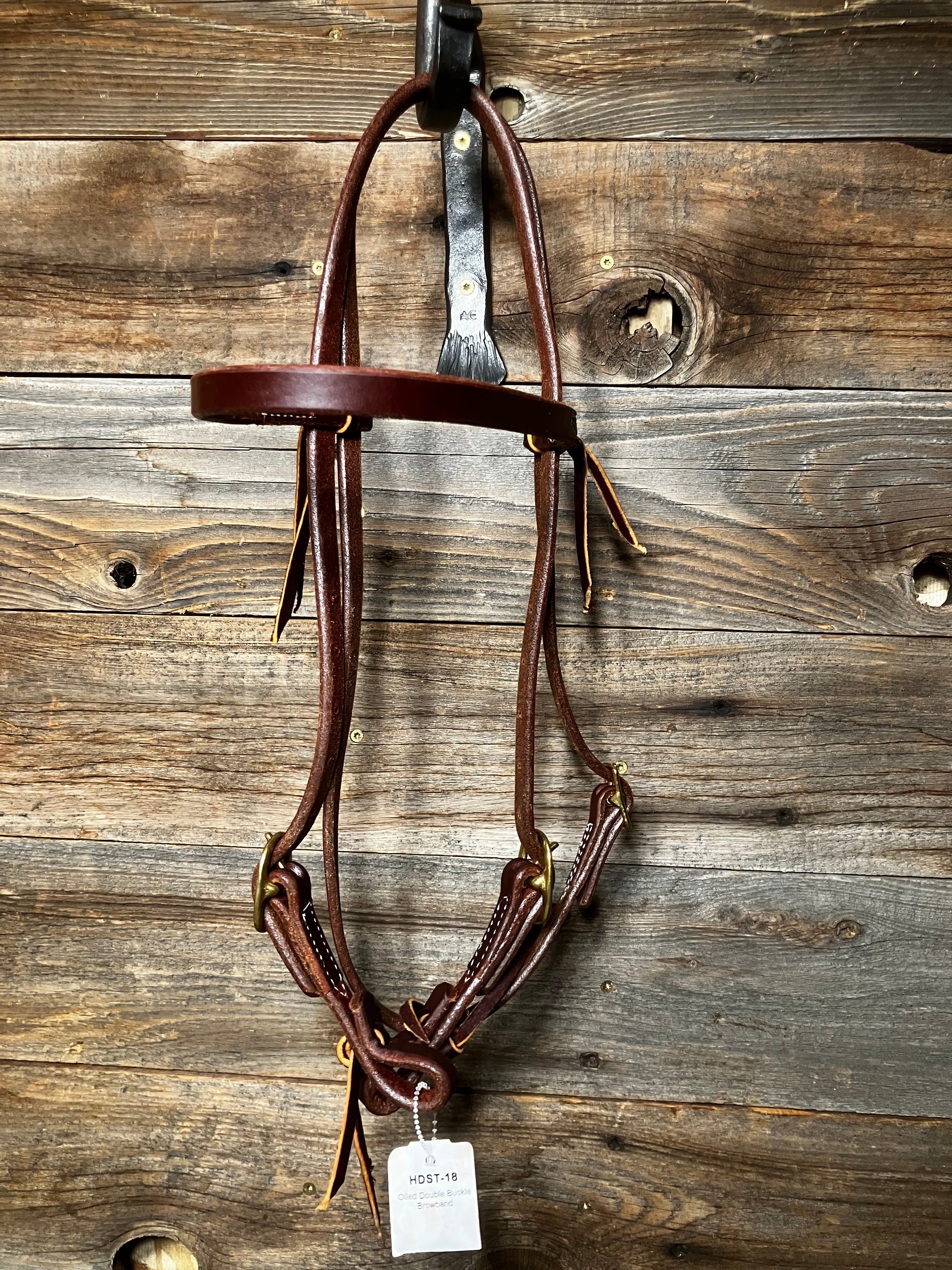 Brass buckle browband