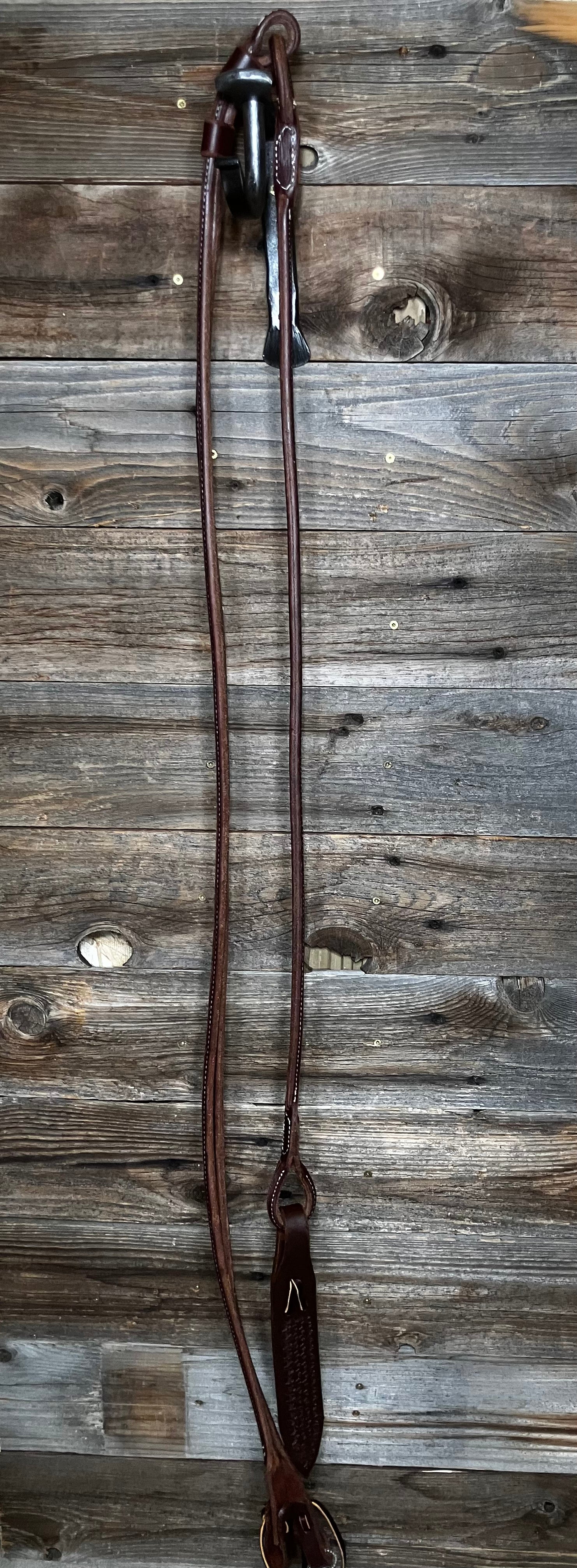 50 inch rolled leather romal