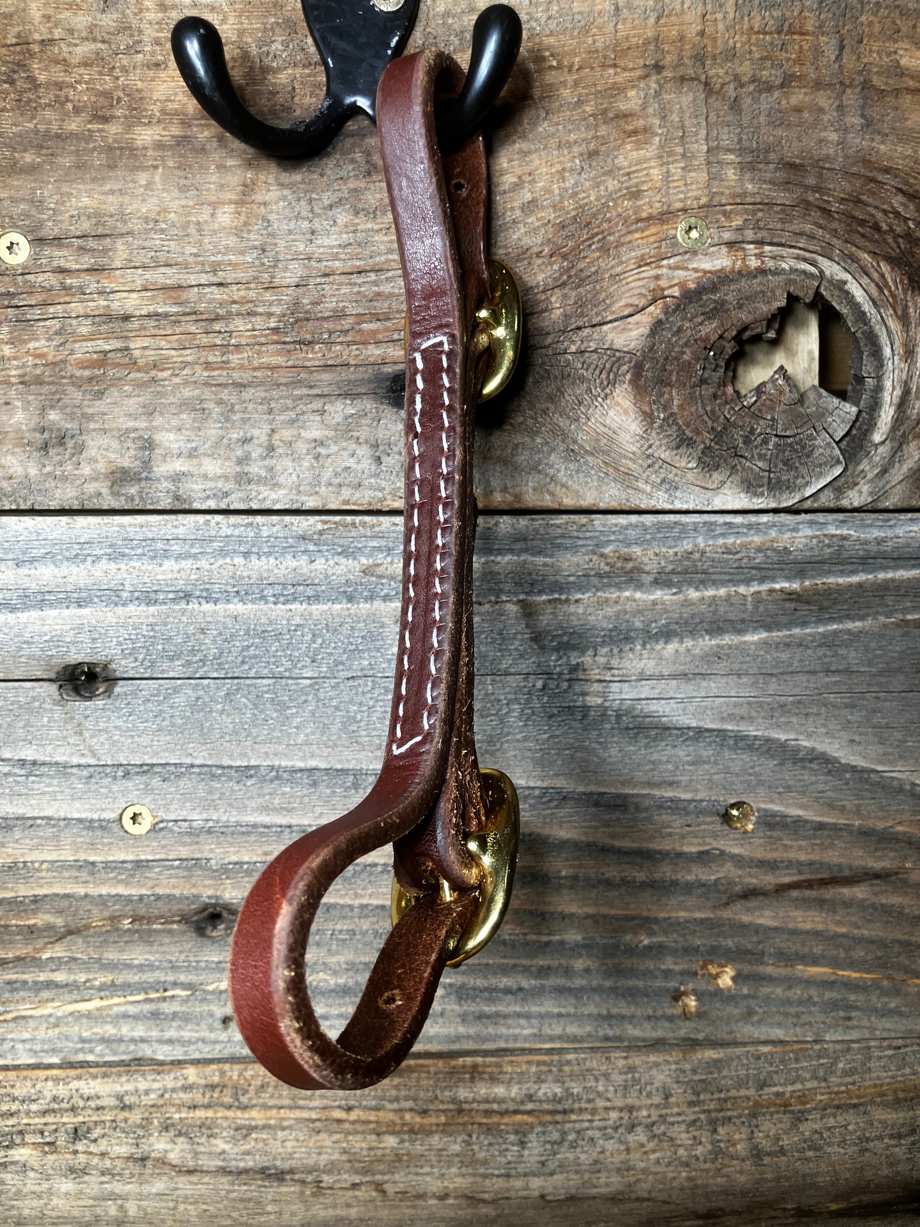 Brass heavy oil curb strap