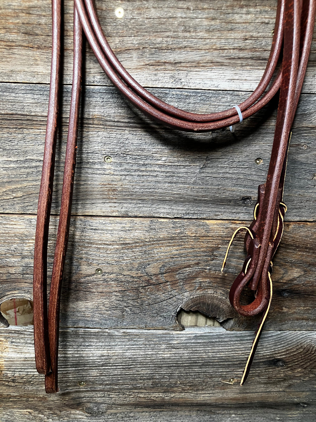 5/8 weighted tip split reins