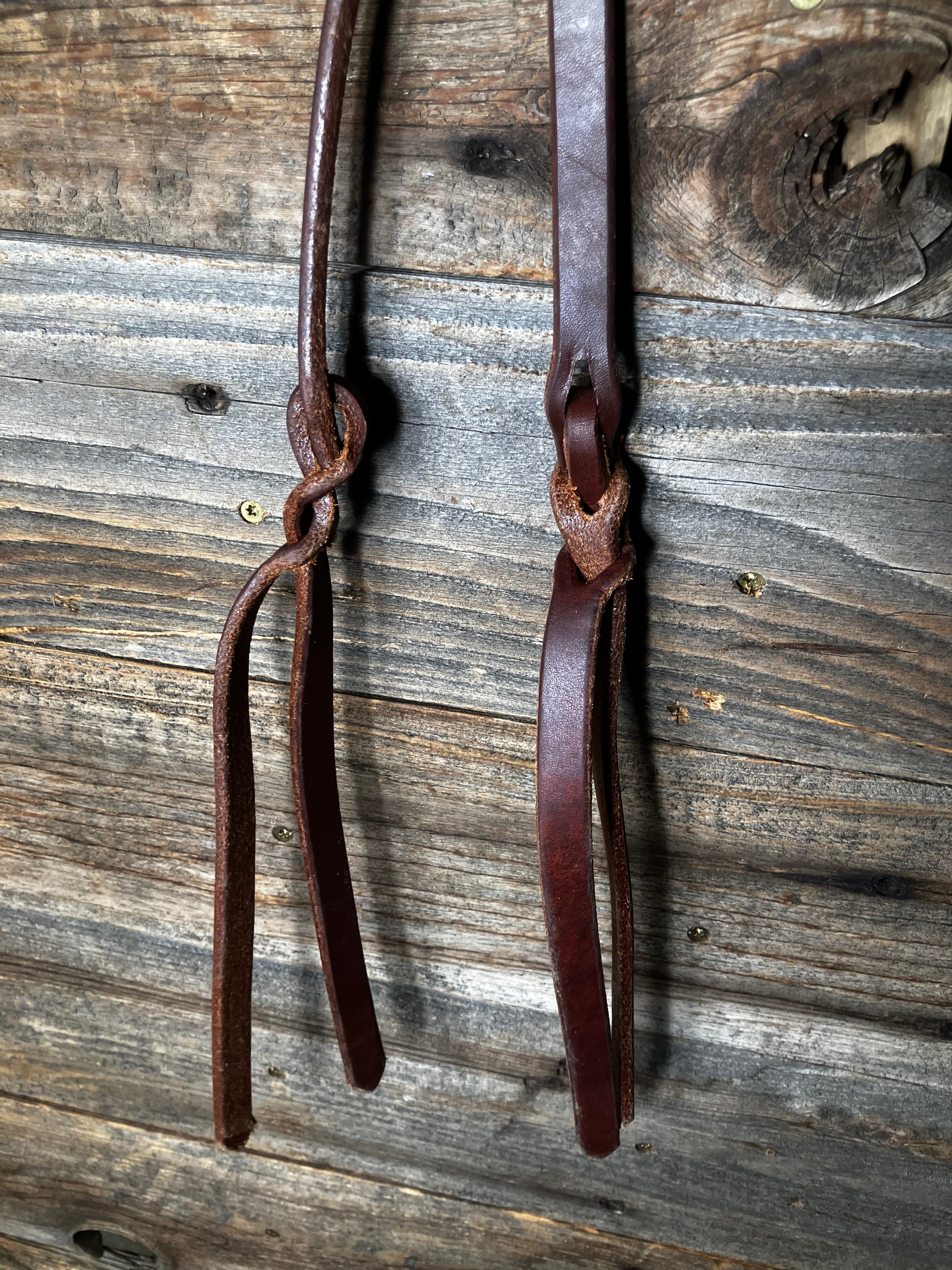 Pineapple knot split reins w/poppers
