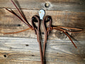 Pineapple knot split reins w/poppers
